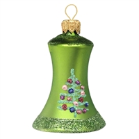 Merry Christmas Apple Green Bell