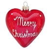 Euro Red Merry Christmas Heart