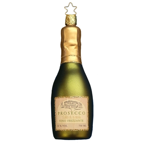 Inge Glas Green & Gold Prosecco Wine Bottle