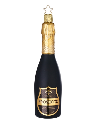 Inge Glas Black & Gold Prosecco Wine Bottle