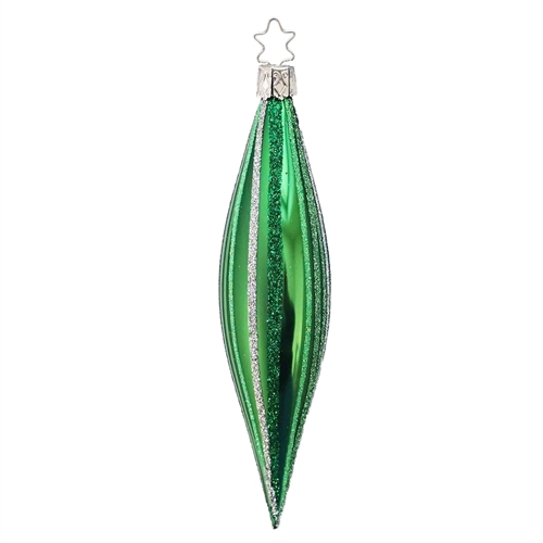 Inge Glas Fancy Stripes Green Silver Teardrop