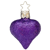 Inge Glas Purple Textured Heart