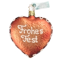 a Inge Glas Christmas Fest Gingerbread Heart Frohes Fest