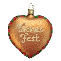 b Inge Glas Christmas Fest Gingerbread Heart Frohes Fest