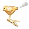 Inge Glas Mini Bird Gold  Clip-On Ornament