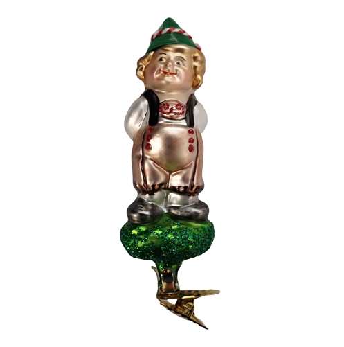 Inge Glas Toni From Tyrol Clip-On Bavarian Ornament