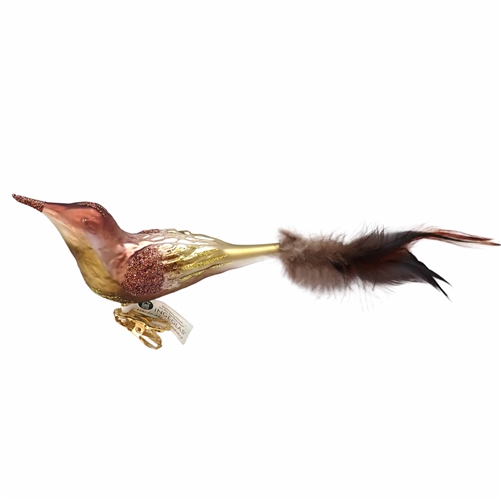 German Blown Glass Woodlands Clip-On Bird