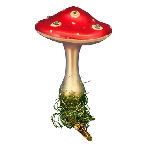 Inge Glas Clip-On Wunder Mushroom Swarovski Elements