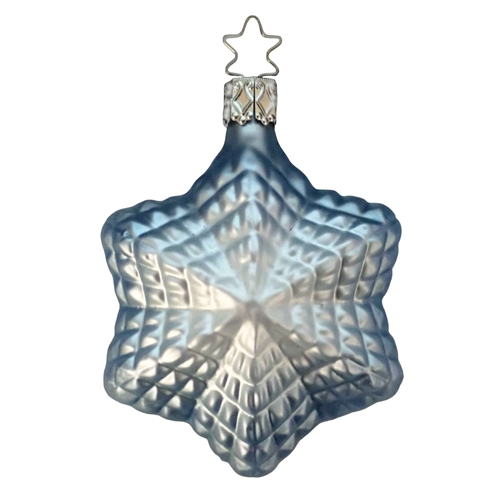 Inge Glas Elegant  Light Blue & White Star