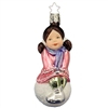 Inge Glas Hannah Girl Sitting On Snowball Winter Fun Life Touch
