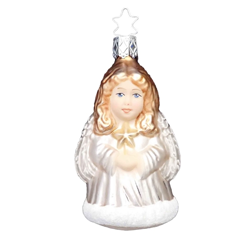 Two-Sided Inge Glas Santa / Angel Ornament