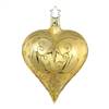 Inge Glas Brokat Heart Gold