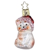 Inge Glas Christmas Cat W/ Santa Hat