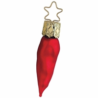 Inge Glas Red Pepper X-mas  Christmas Tree Ornament