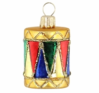 Red, Blue, Green & Gold Drum Music Decoration