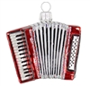 Red Accordian Accordeon Musical Instrument