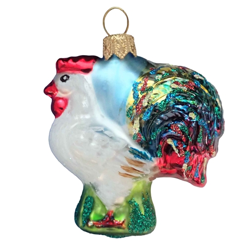 Colorful Chicken Hen Rooster Ornament