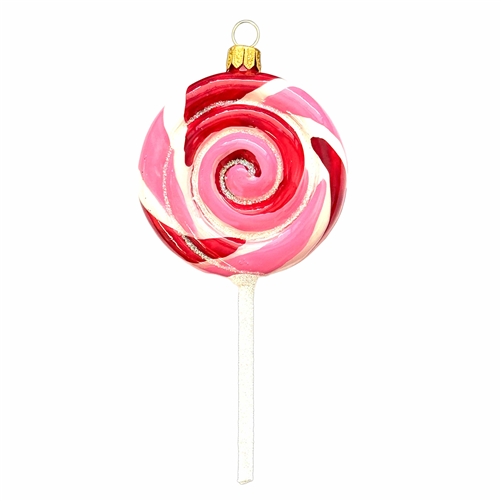Lollipop Blown Glass Ornament