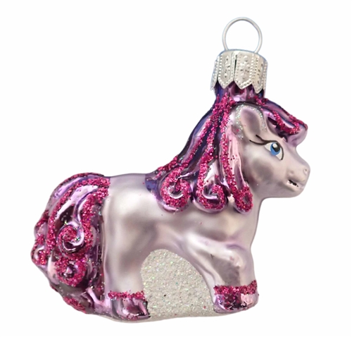 Small Violet Fuschia Pony Horse
