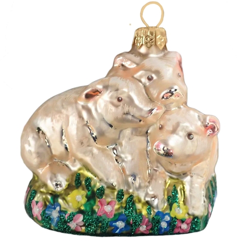 3 Pigs Ornament