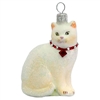 White Cat w/ Red Collar