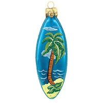 Small Blue Hawaian Surfboard