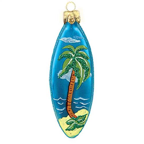 Small Blue Hawaian Surfboard