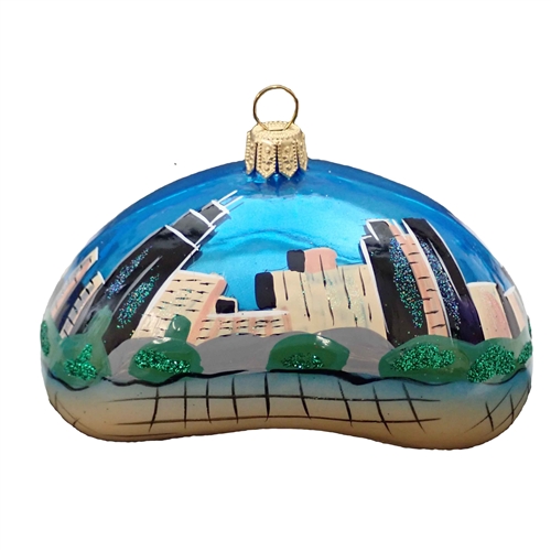 Chicago Bean In Day Ornament