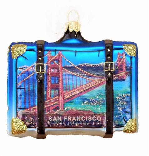 Large San Francisco Golden Gate Bridge Suitcase