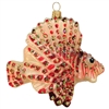 Lionfish Glass Christmas Tree Ornament