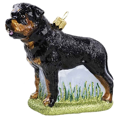 Large Rottweiler Dog Ornament