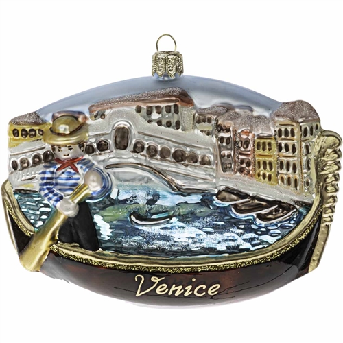 Venetian Gondola Boat Venice Italy Gondolier