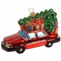 Home For Christmas - Red Car w/ X-mas Baum & Presents