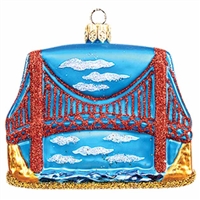 San Francisco Golden Gate Bridge Glass Ornament