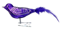 Medium Clip-On Violet Gloss Purple Bird