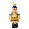 Gold Blue Guard Nutcracker Ornament