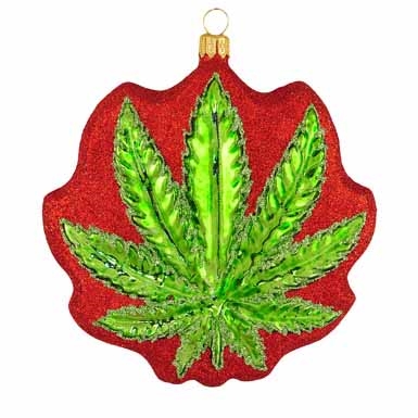 Cannabis Marijuana Leaft Ornament