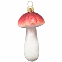 Copper White Mushroom Ornament
