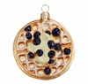 Belgium Waffle With Blueberry & Butter Ornament