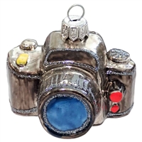 Grey SLR Camera Ornament