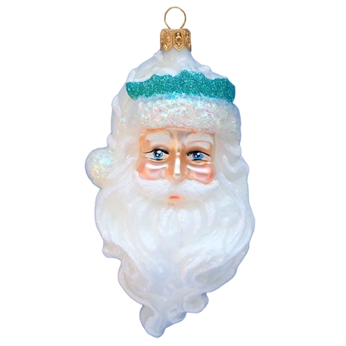 Large Santa Claus Head Baby Blue