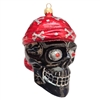 XL Skull With Bandana & Crossbones Skeleton Black & Red