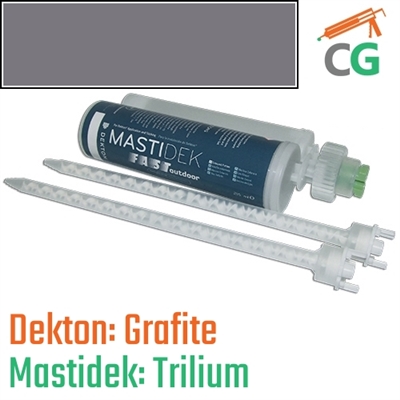 
Grafite 215 ML Mastidek Cartridge Adhesive for DEKTON&reg; Grafite Surfaces
