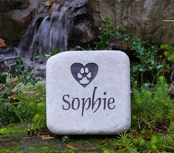 5lb Sage Cobblestone Pet Memorial