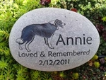 Large pet memorial stone