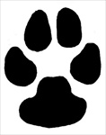 Dog Paw memorial graphic