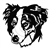 Border Collie Graphic, apetmemorial.com