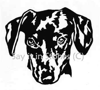 Beagle Dog  Head memorial graphic