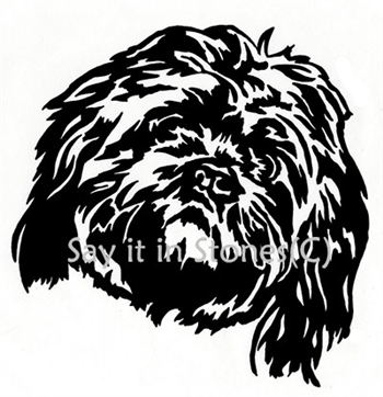 Shih Tzu Dog  Head memorial graphic