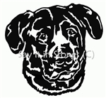 Beagle Dog  Head memorial graphic